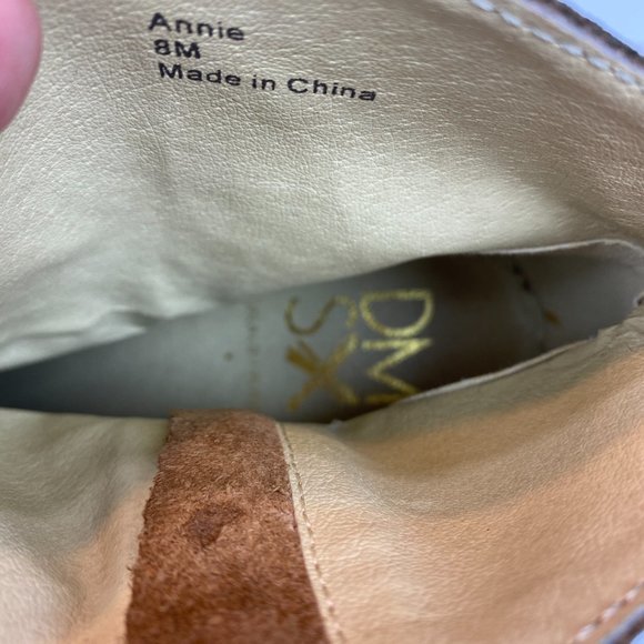 Donald J. Pliner DMSX Ankle Booties 8 Brown Suede Leather Zip Annie Boots Women - Picture 11 of 13